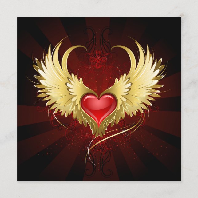 Red Heart med Golden Vingar Program (Framsida)