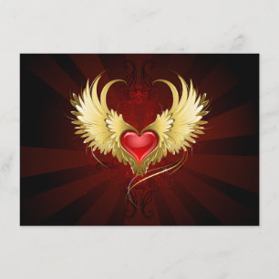 Red Heart med Golden Vingar Tilläggskort