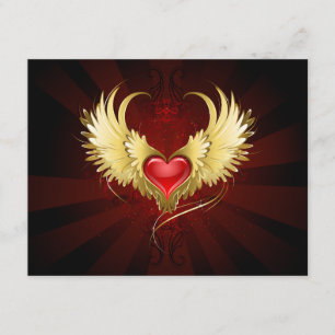 Red Heart med Golden Vingar Tilläggskort