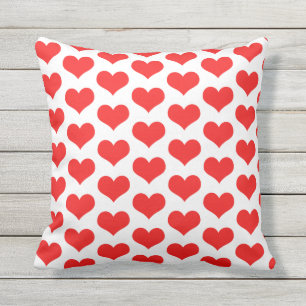 Red Heart Mönster Cute Anpassningsbar Färg Home  Kudde