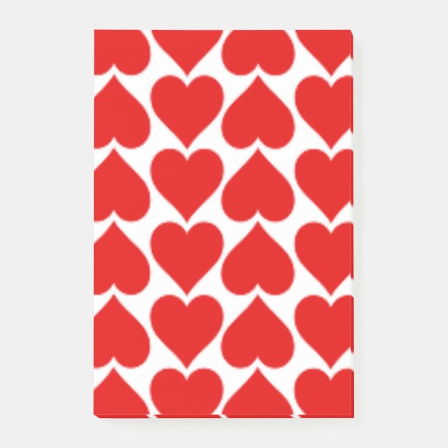 RED HEART MÖNSTER POST-IT BLOCK (Framsida)