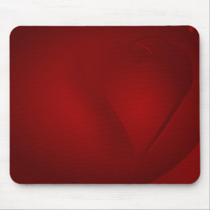 Red Heart Mouse Pad Musmatta