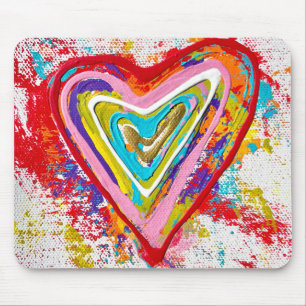 Red Heart Mousepad Musmatta