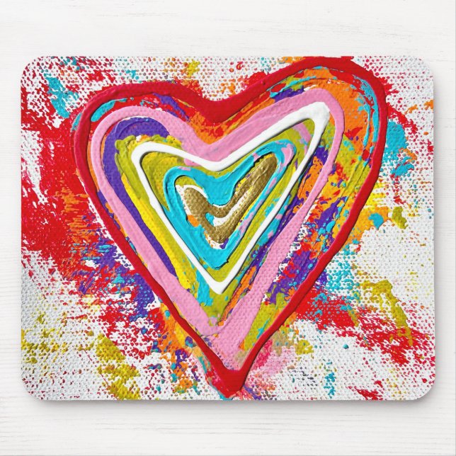 Red Heart Mousepad Musmatta (Framsidan)
