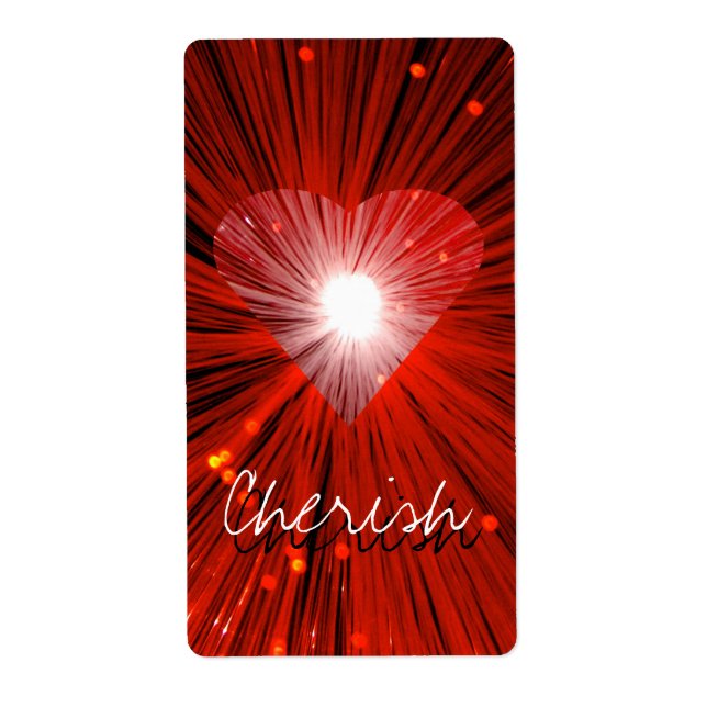 Red Heart Namn-etikett Fraktsedel (Framsidan)