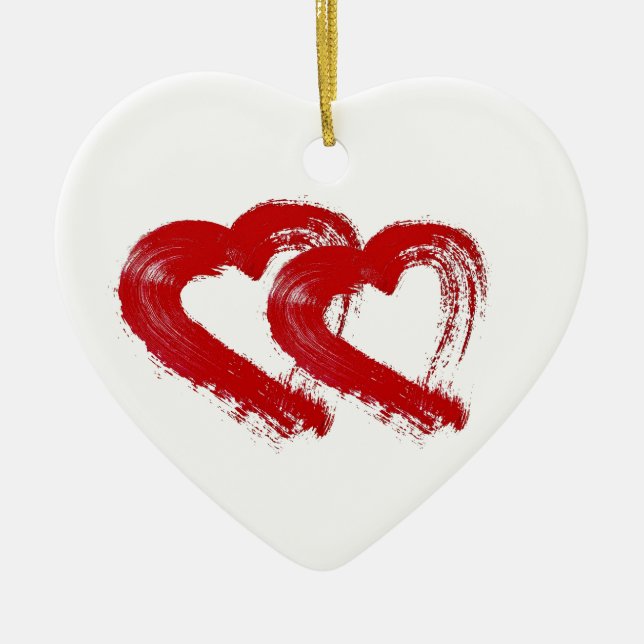 Red Heart Ny gifta Ornament (Framsidan)