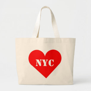 Red Heart NYC Jättehandväskor Jumbo Tygkasse