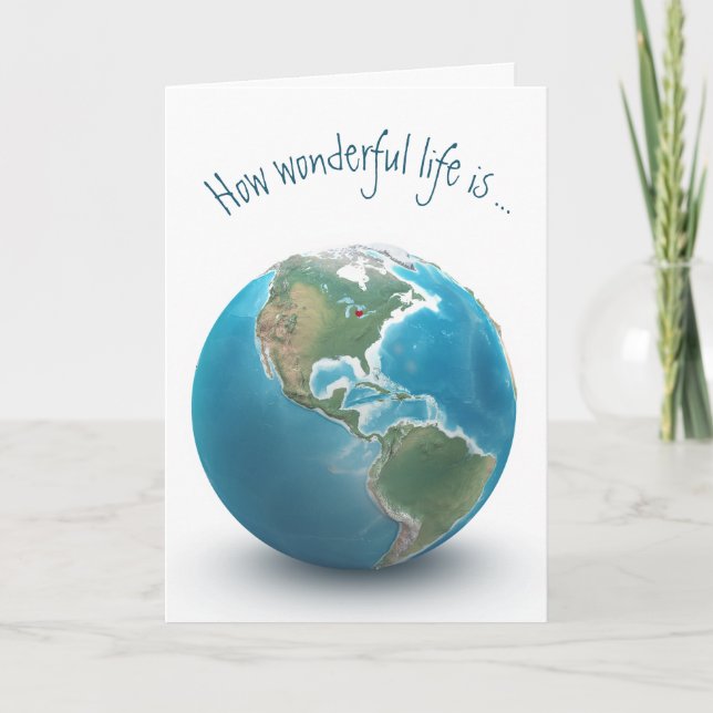 Red Heart på planeten Jorden Kort (Framsida)