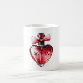 Red Heart Parfym Flaska Kaffemugg