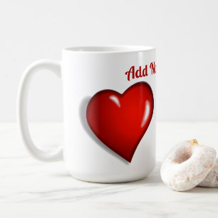 Red Heart-Personligen Kaffemugg