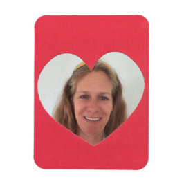 Red Heart Photo Ram Magnet