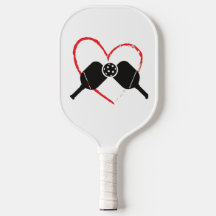 Red Heart-pickleball paddor