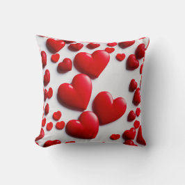 Red Heart Pillow Kudde