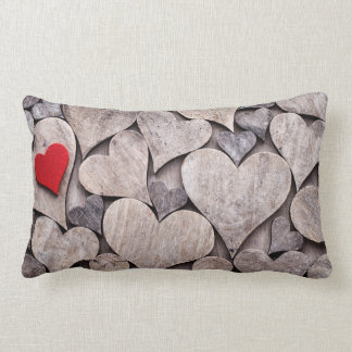 Red heart pillow. Valentines day presents. Lumbarkudde