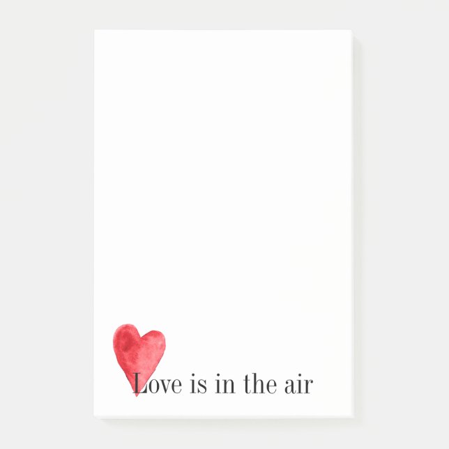 Red Heart Post-it Block (Framsida)