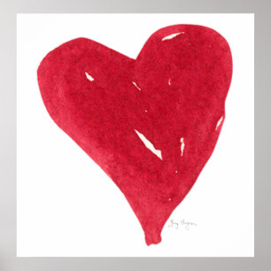 Red Heart Poster och skriver ut