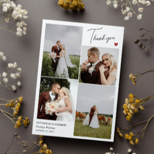 Red Heart Romantic Bröllop Photos Tackkort Tack Kort