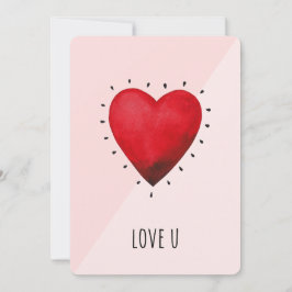 Red Heart Romantik Card Julkort
