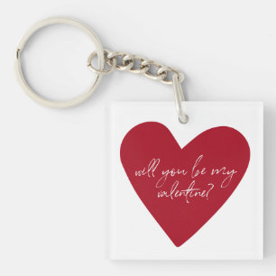Red Heart Script Valentines day