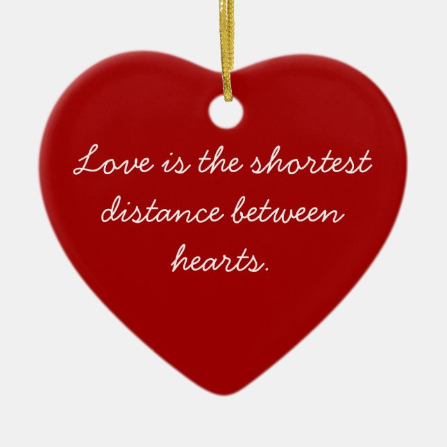 Red Heart Sentiment Ornament (Framsidan)