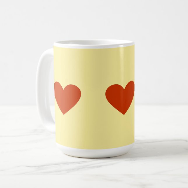 Red Heart Simple Kaffemugg (Framsida vänster)
