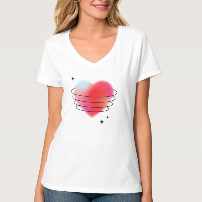Red Heart T Shirt (Framsida)