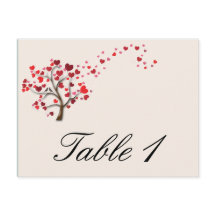 Red Heart Träd på Bordsnumret i Elfenbenskusten Br