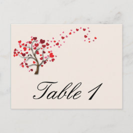 Red Heart Träd på Bordsnumret i Elfenbenskusten Br Vykort
