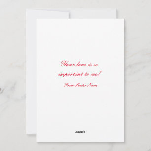 RED HEART Valentine Day Card Julkort