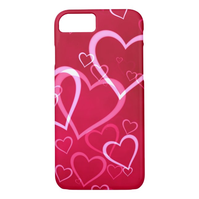 Red Heart Valentine Day iphone case Case-Mate iPhone Skal (Baksida)