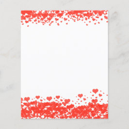 Red Heart Valentine Day Scrapbook Papper