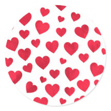 Red Heart Valentines day Sticker