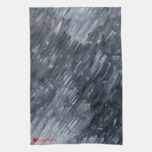 Red Heart White Black Minimal Original Garden