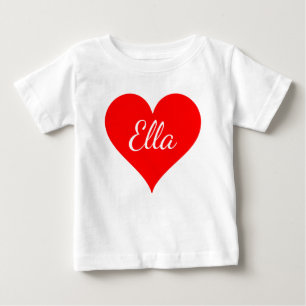 "Red Heart with anpassade namn" T-shirt