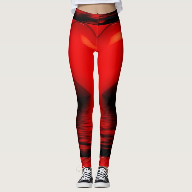 Red Heart Women's Leggings (Framsida)