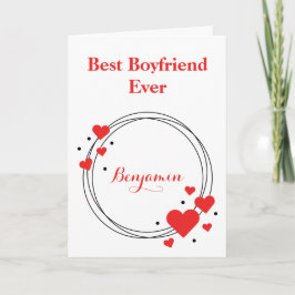 Red Hearts Best Boykompis Alla hjärtans dag Helgkort