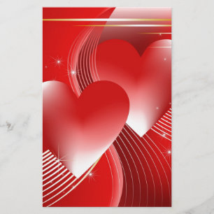 Red Hearts Brevpapper