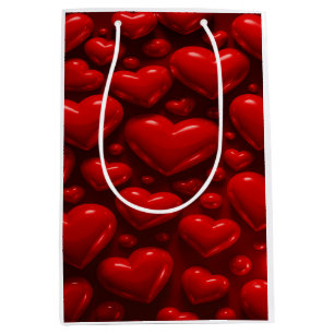 Red Hearts Bubble Mönster
