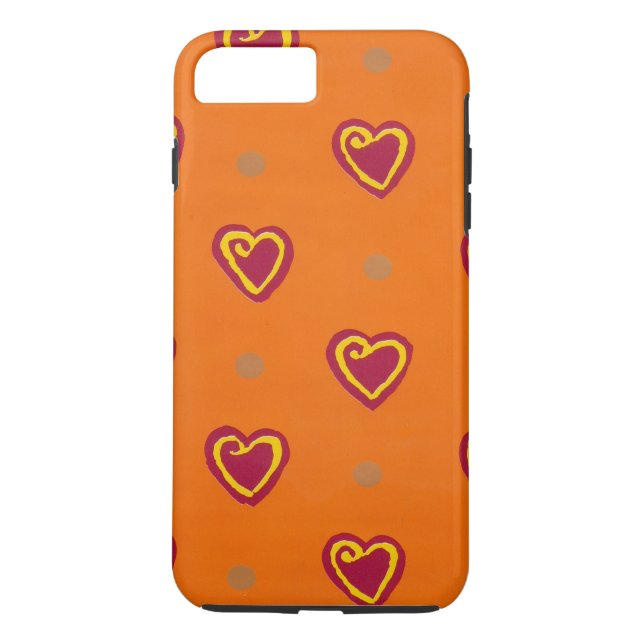 Red Hearts Case-Mate iPhone Skal (Baksida)
