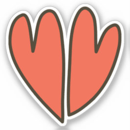 Red Hearts Clipart-Anpassningsbarna Klipart-Clipar Klistermärken