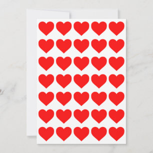 Red Hearts design mönster valentine kärlek Julkort