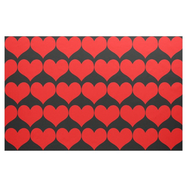 Red Hearts Fabric Tyg (Fat Quarter)