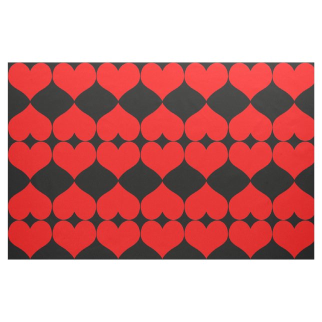 Red Hearts Fabric Tyg (Fat Quarter)