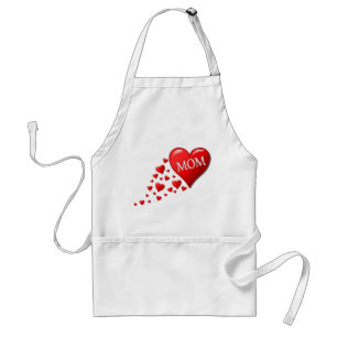 RED HEARTS FOR MAMMA FÖRKLÄDE