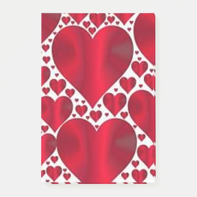 RED HEARTS FOR VALENTINE'S DAY POST-IT BLOCK (Framsida)