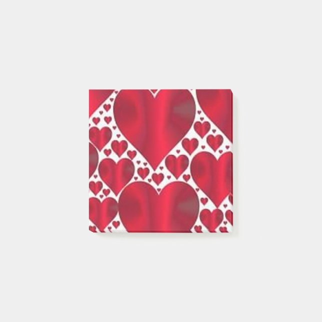 RED HEARTS FOR VALENTINE'S DAY POST-IT BLOCK (Framsida)