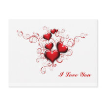 Red Hearts Intertwted, jag Kärlek You