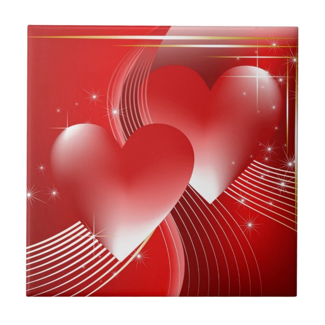 Red Hearts Kakelplatta (Framsidan)