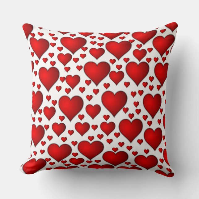 Red Hearts Kudde (Framsida)