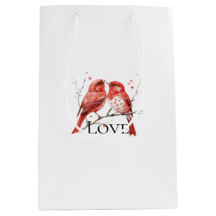 Red Hearts Love birds